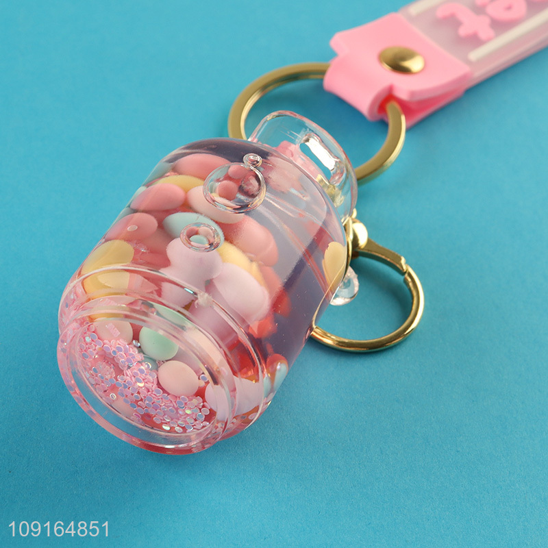 Good price multicolor plastic keychain key ring for gifts