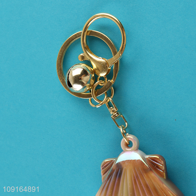 China products shell pendant keychain key ring for gifts