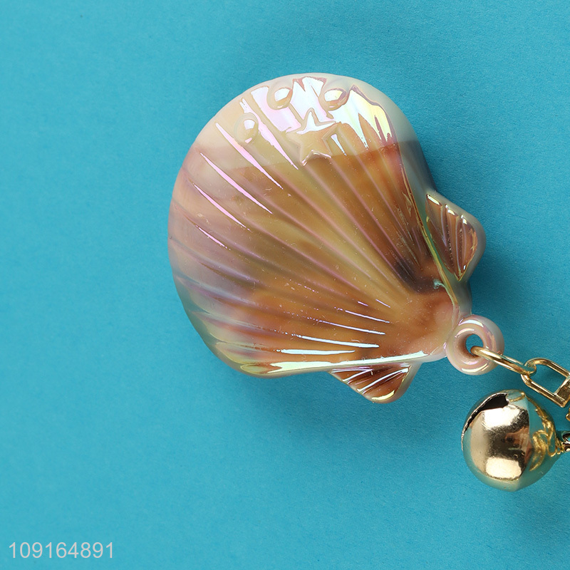 China products shell pendant keychain key ring for gifts