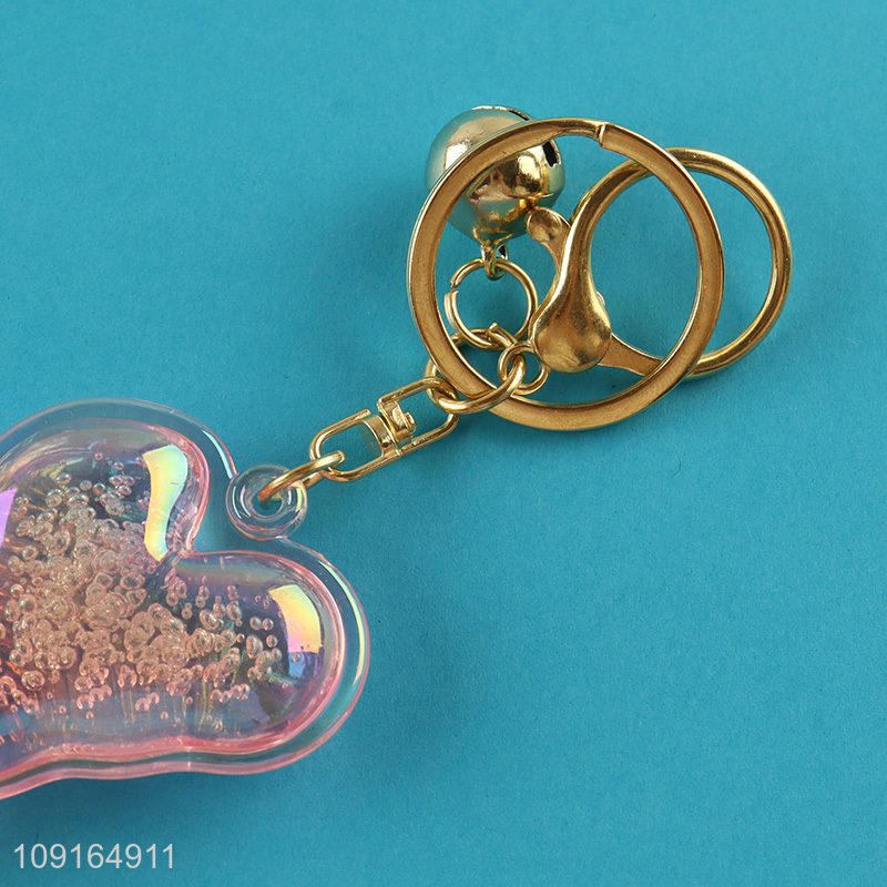 China wholesale heart shape pendant keychain key ring