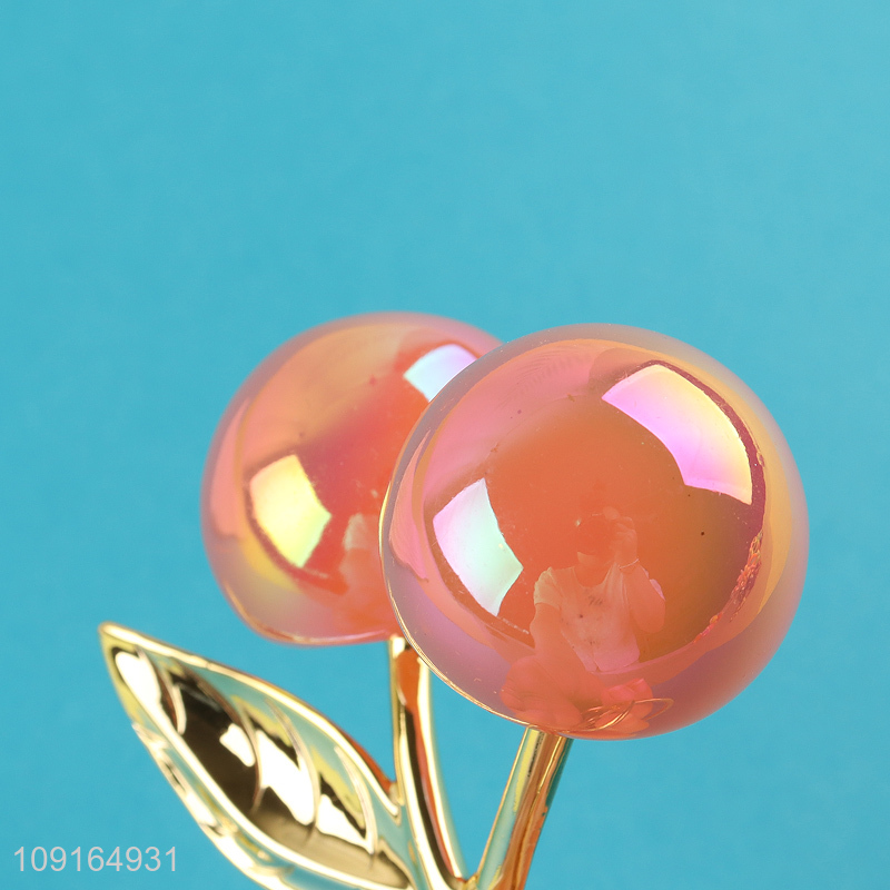 Top products cherry pendant multicolor keychain key ring