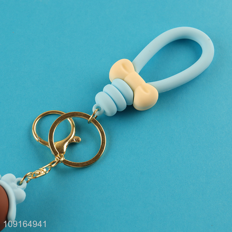 China products multicolor girls pendant keychain key ring