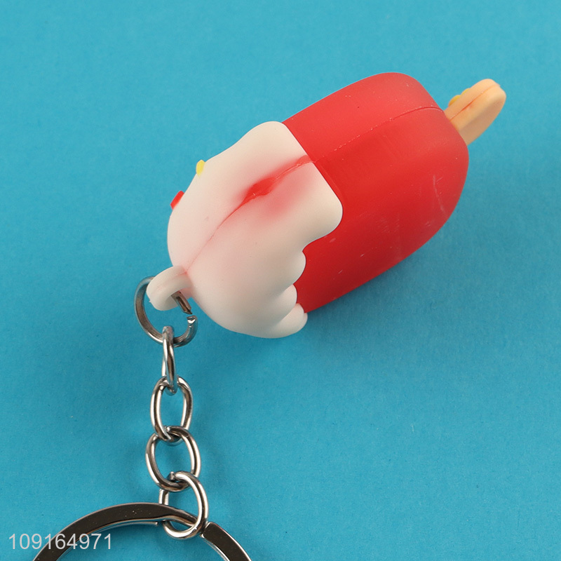 China supplier multicolor popsicle pendant keychain key ring