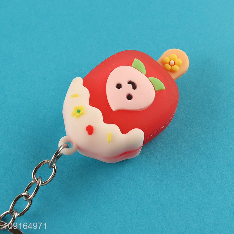 China supplier multicolor popsicle pendant keychain key ring