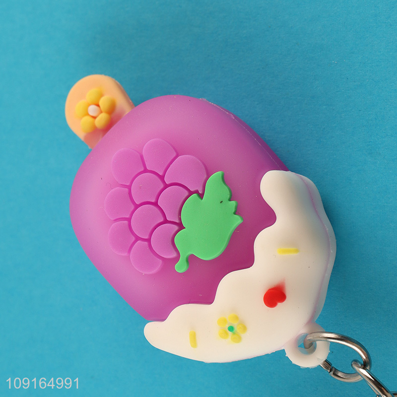 Low price grape popsicle keychain key ring for gifts
