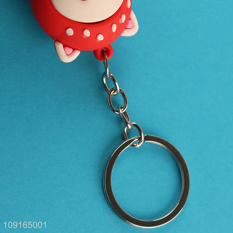 Good selling cartoon cat pendant keychain key ring wholesale