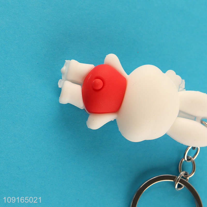 Best sale cartoon rabbit pendant keychain key ring wholesale