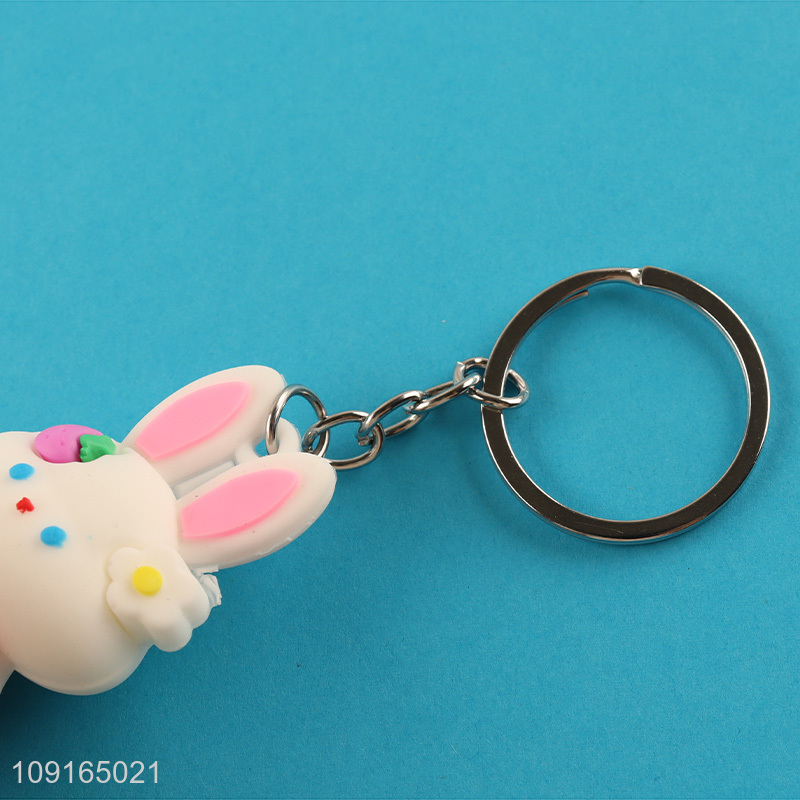 Best sale cartoon rabbit pendant keychain key ring wholesale