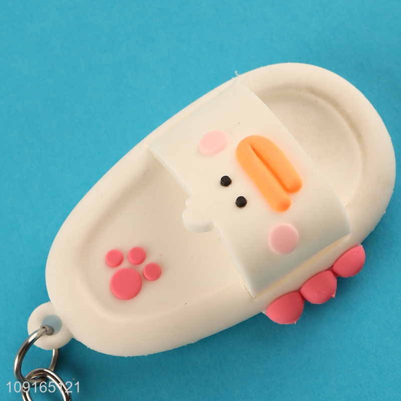 China products multicolor slippers pendant keychain key ring
