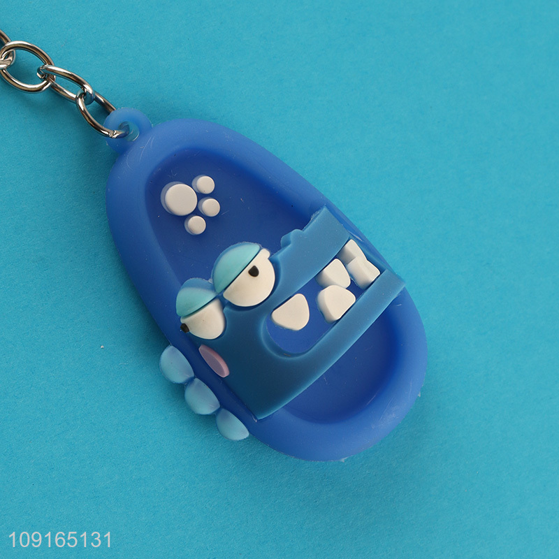Top selling slippers pendant portable keychain key ring wholesale