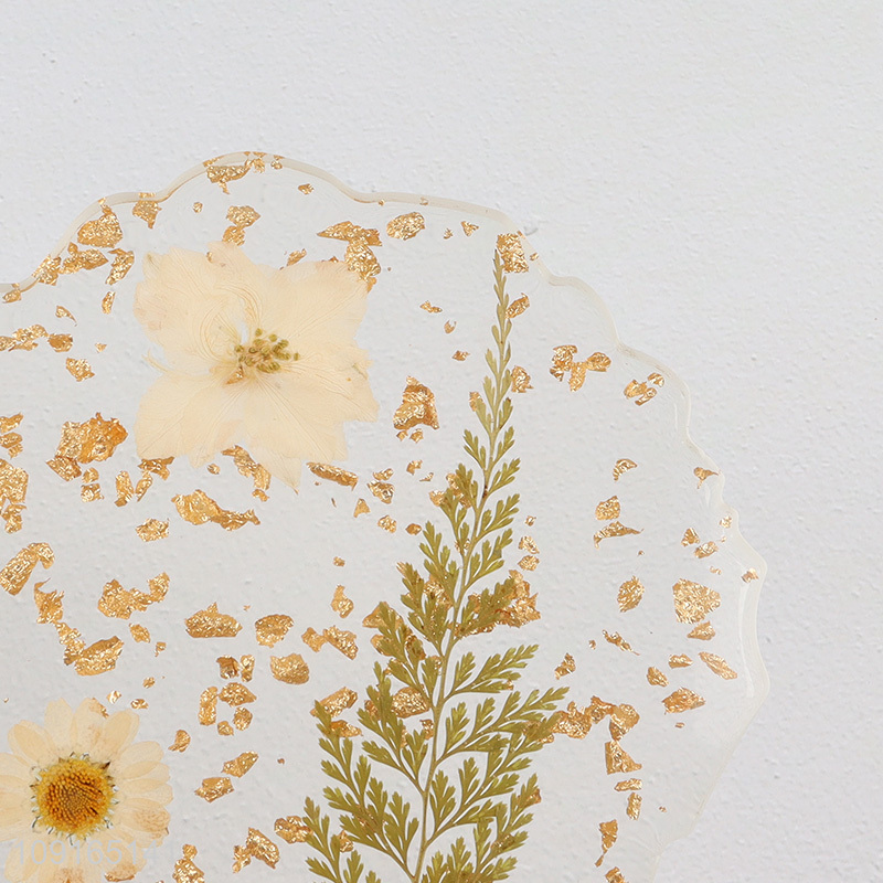 Online Wholesale Dried Flower Coasters Natural Flower Drink Coasters