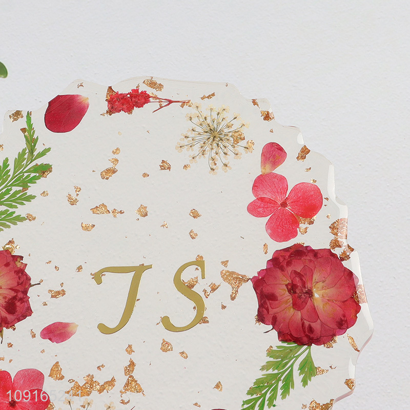 Good Quality Dried Flower Coasters Flower Drink Coasters Wholesale