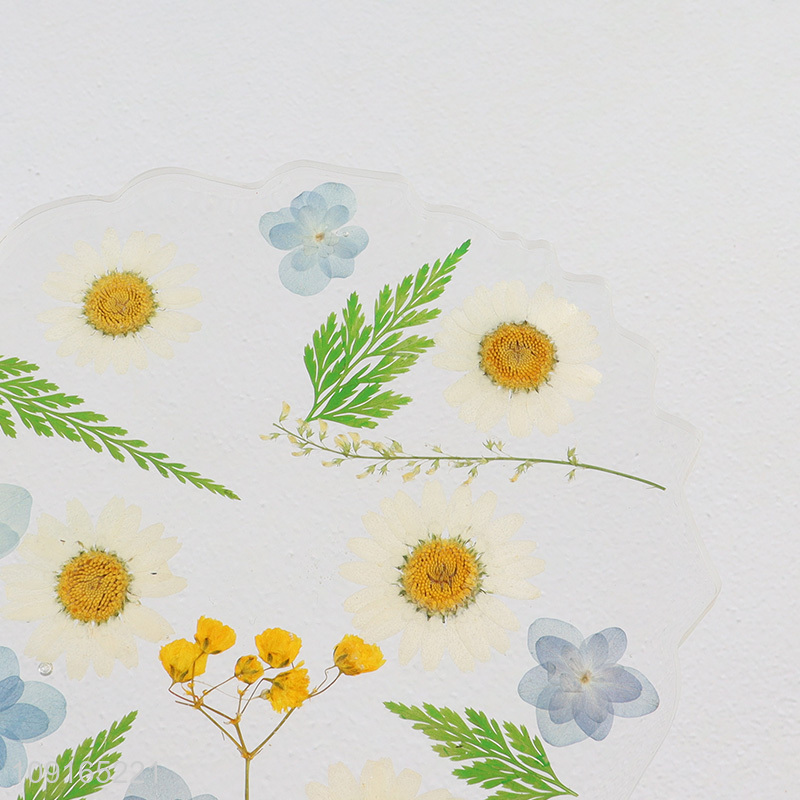 Factory Supply Dried Flower Coasters Dining Table Aesthetic Coasters