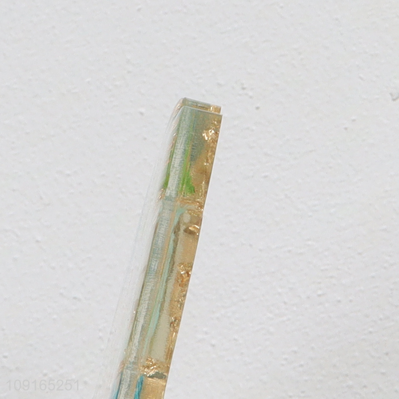 New Arrival Epoxy Dried Flower Coasters for Coffee Table Decoration