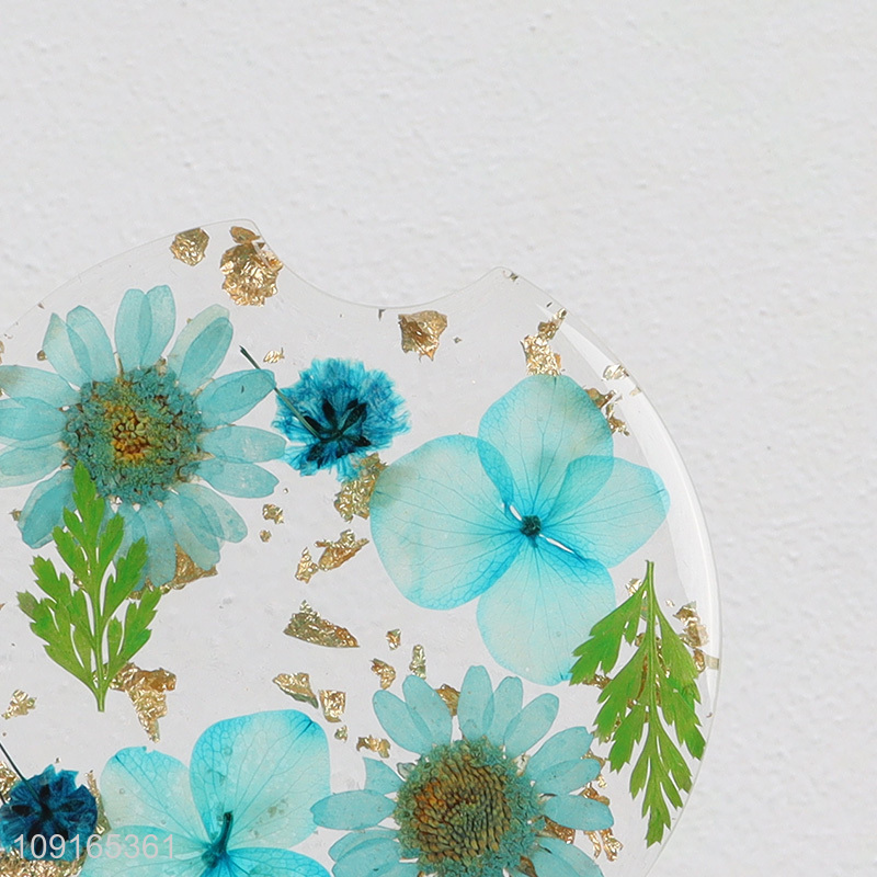 New Product Dried Flower Car Cup Holder Coasters Resin Cup Coasters