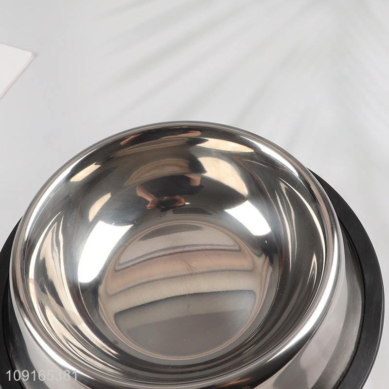 New Arrival Non-Slip Stainless Steel Pet Dog Bowl Cat Bowl