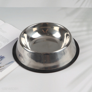 Hot Selling Stainless Steel <em>Dog</em> <em>Bowl</em> Non-Slip Cat Water <em>Bowl</em>