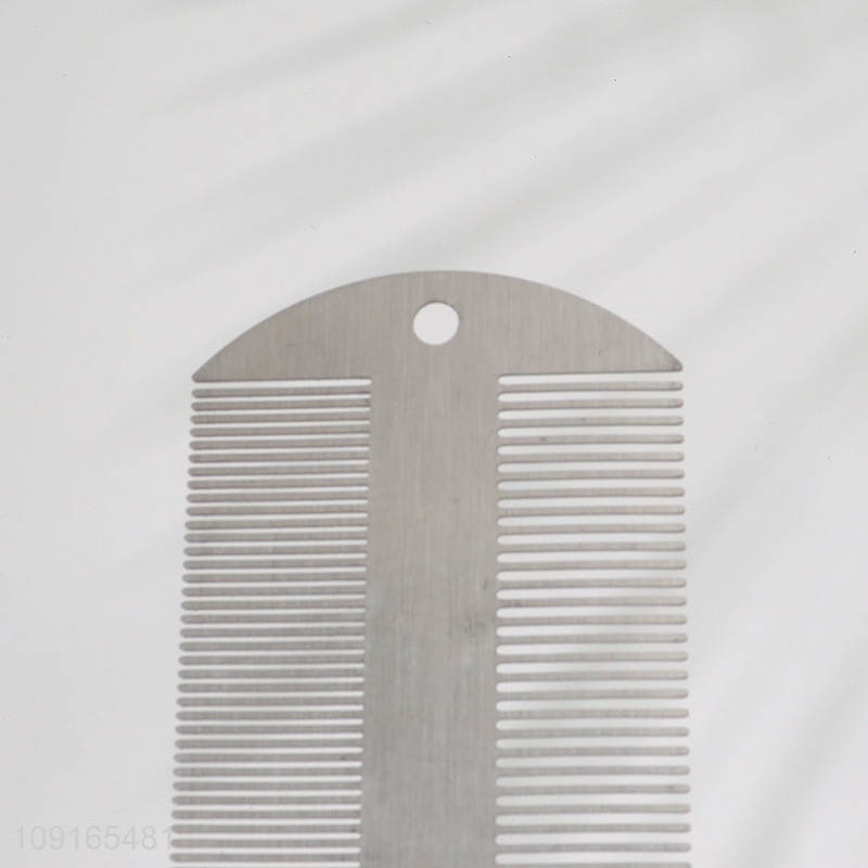 Wholesale Stainless Steel Fine Toothed Pet Comb Metal Lice Comb