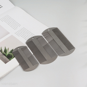 Wholesale Stainless Steel Fine Toothed Pet Comb Metal Lice Comb