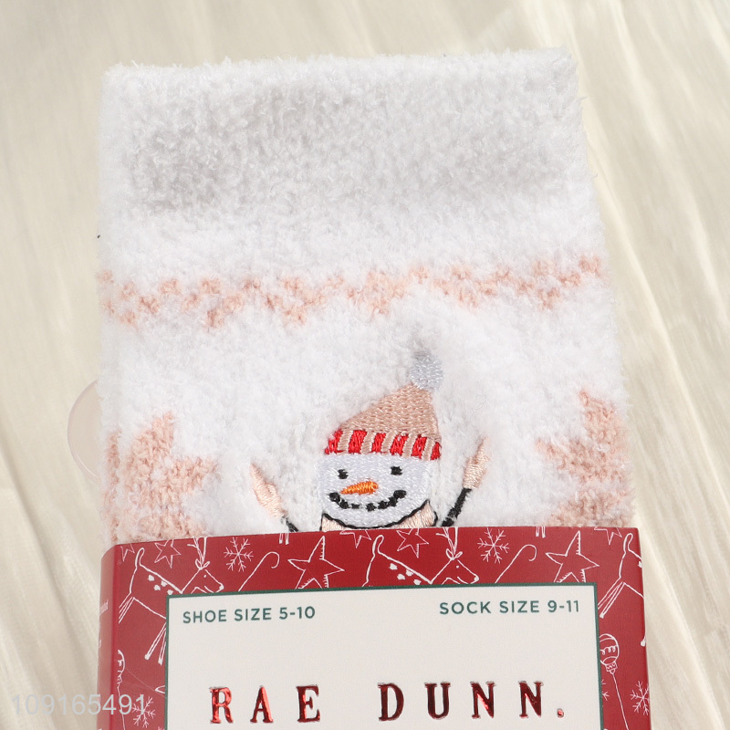 Good Quality 3 Pairs Women's Slipper Socks Winter Fuzzy Slipper Socks