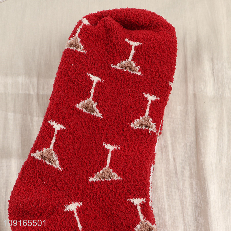 New Product 3 Pairs Women's Slipper Socks Winter Cozy Slipper Socks