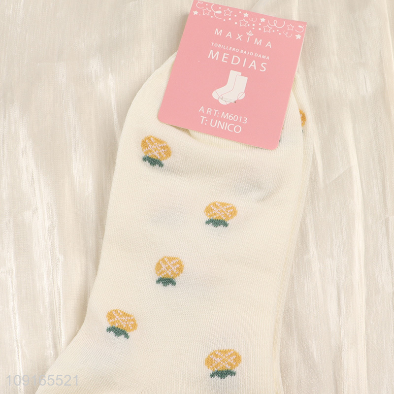 China Imports Women's Socks Cute Cotton Ruffle Socks Ankle Socks