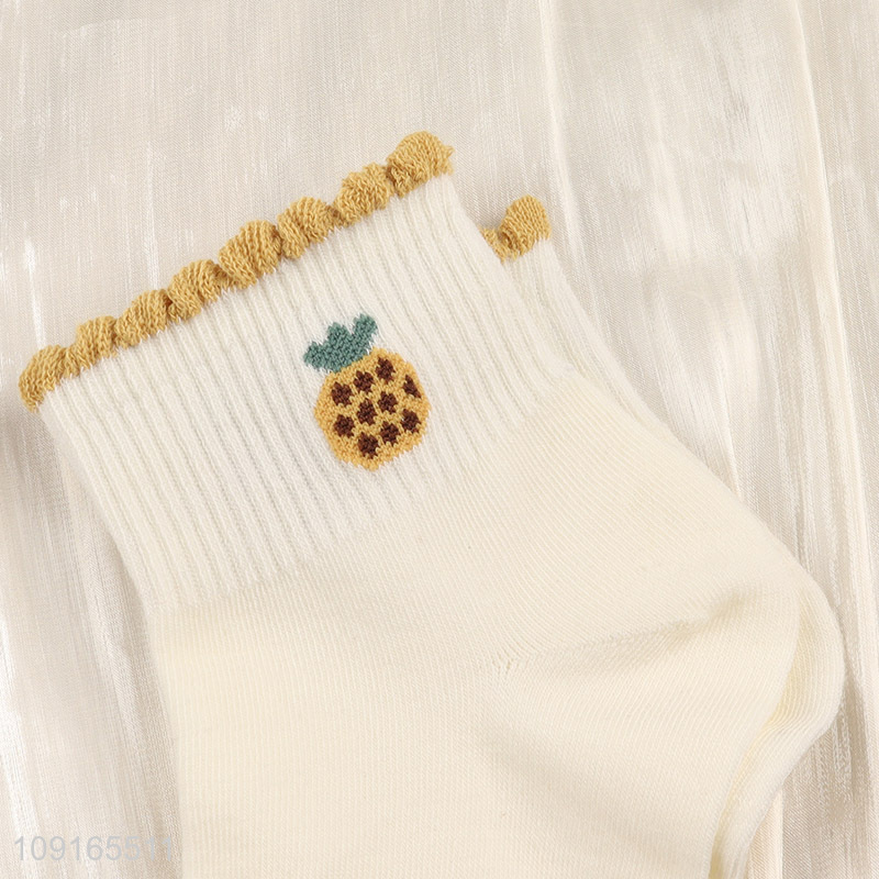 Online Wholesale Women's Socks Cute Cotton Ruffle Socks Low Cut Socks