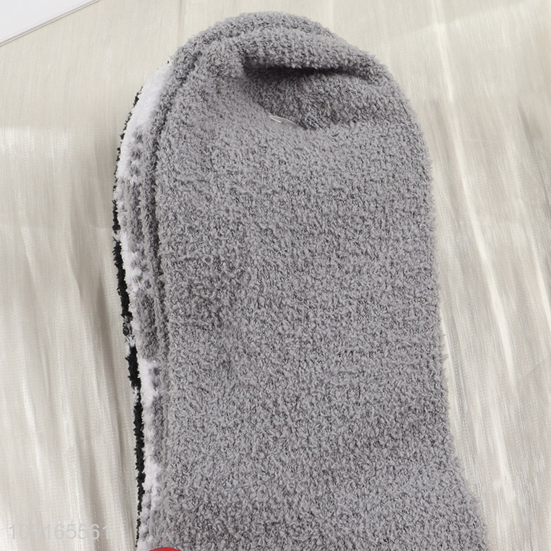 New Arrival 4 Pairs Women's Slipper Socks Winter Cozy Fuzzy Slipper Socks