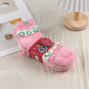 Good Quality 4 Pairs Women's Fuzzy Socks Winter Warm Cozy Ankle Socks