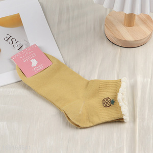 Good Quality Women's Ruffle Socks Cute Super Soft Cotton Ankle Socks