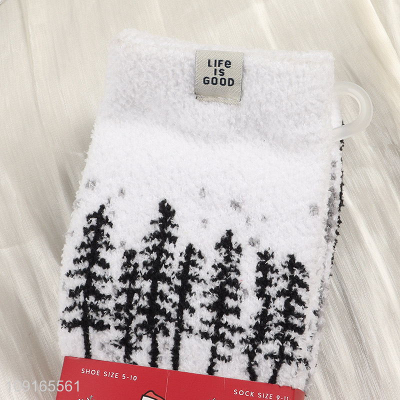 New Arrival 4 Pairs Women's Slipper Socks Winter Cozy Fuzzy Slipper Socks