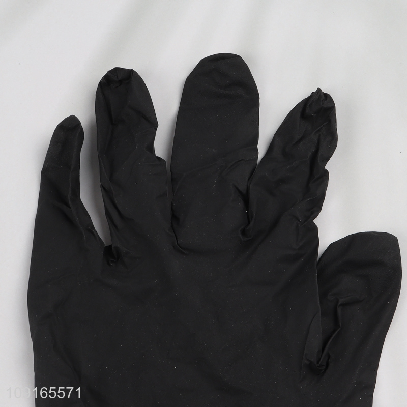 High Quality 100 Pieces Food Safe Disposable Nitrile Gloves for Cooking