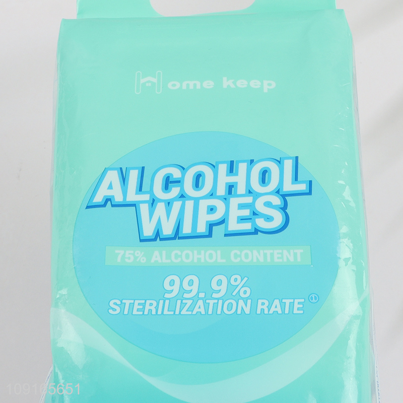 Factory Price 8X8PCS Mini Alcohol Wet Wipes Disposable Disinfectant Wipes