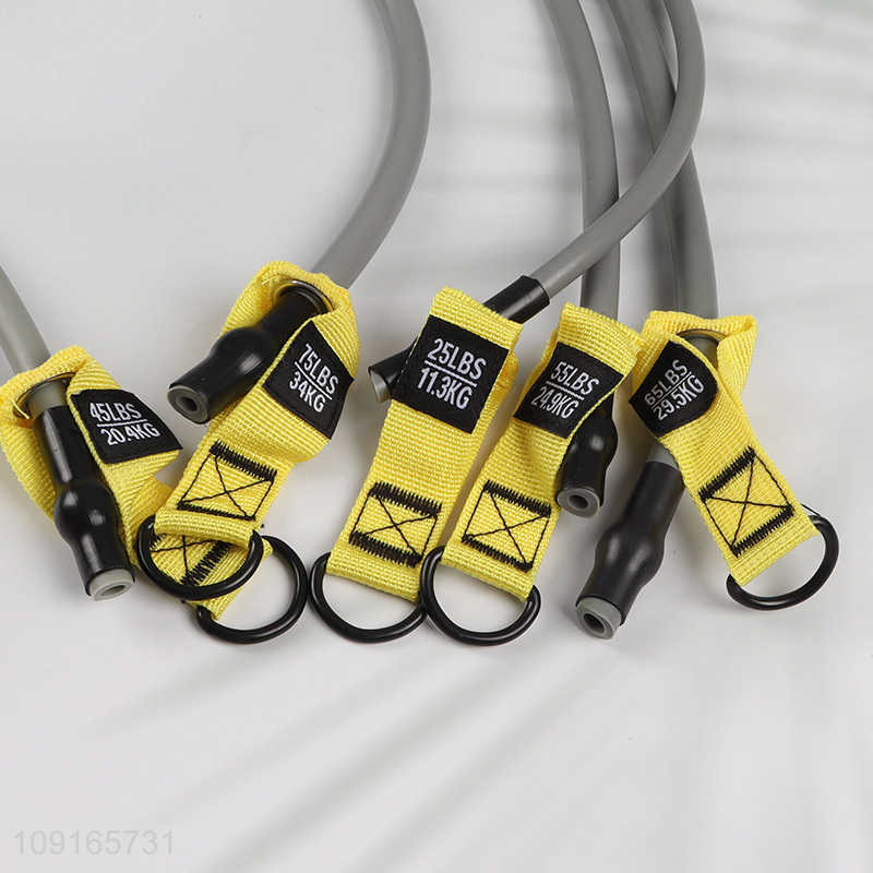 Factory Supply 12-Piece Resistance Exercise Bands Set for Gym Fitness