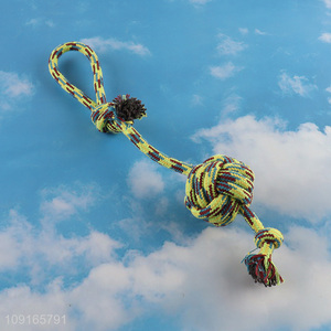 China supplier pet cotton rope toy pet chew toys
