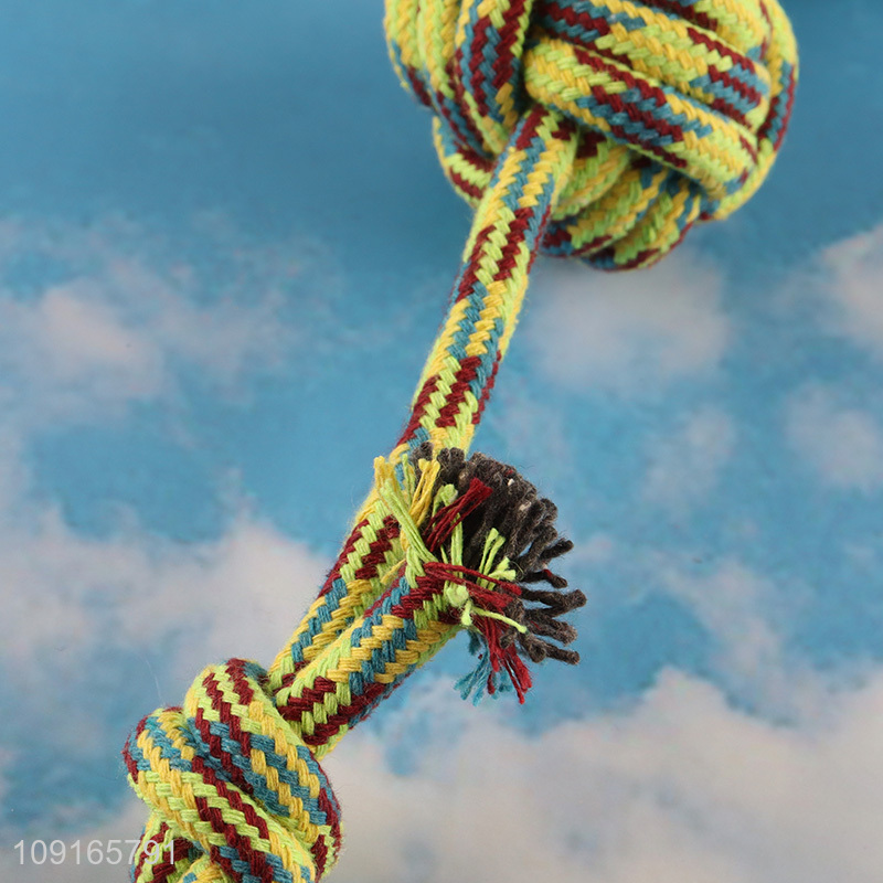 China supplier pet cotton rope toy pet chew toys