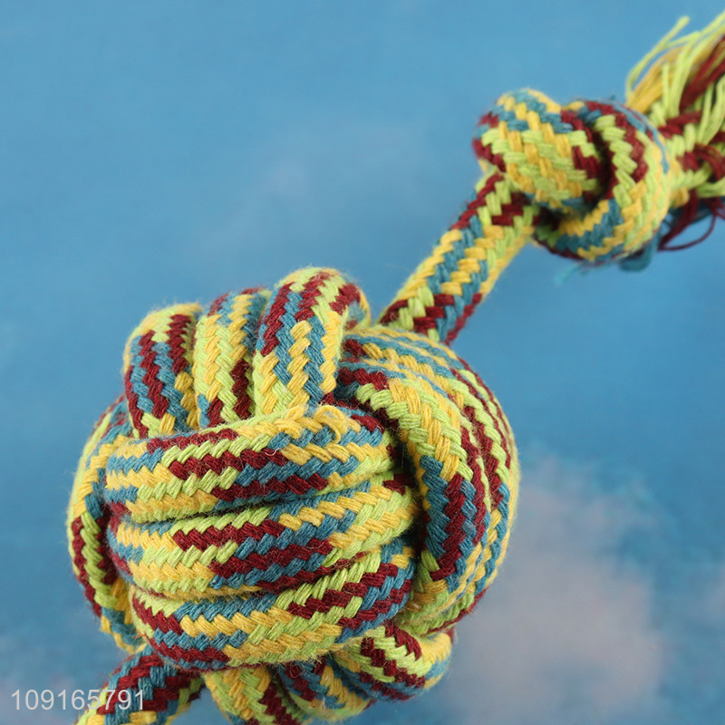 China supplier pet cotton rope toy pet chew toys