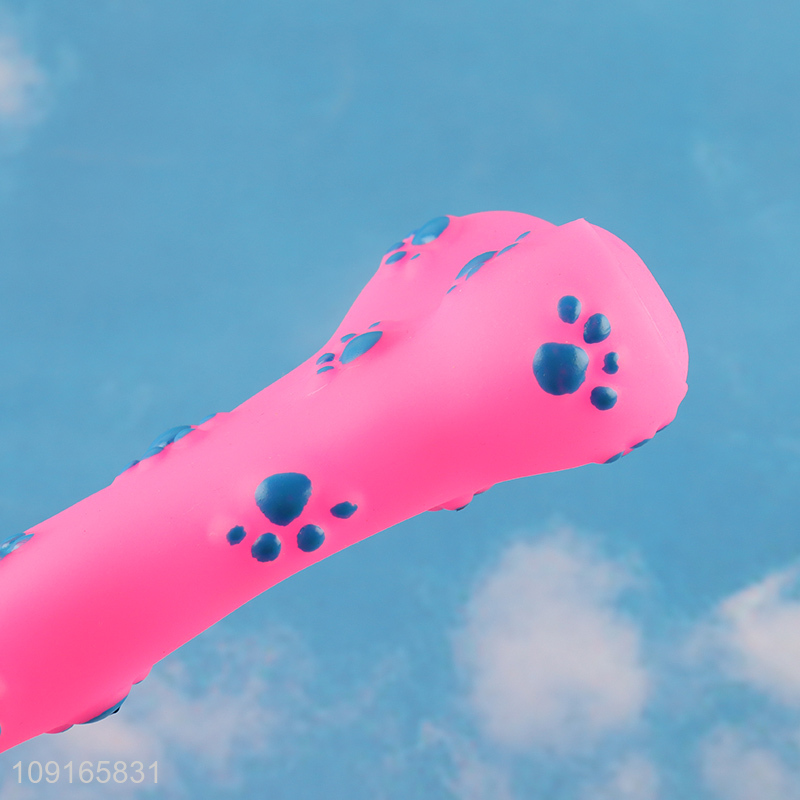 Online wholesale bone shape pvc pet chew toys training toy