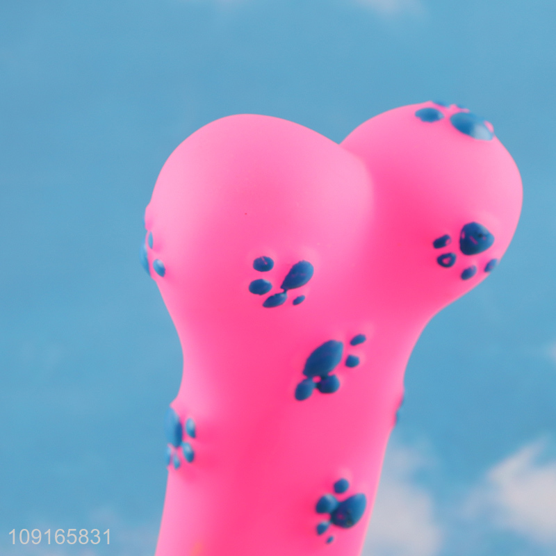 Online wholesale bone shape pvc pet chew toys training toy