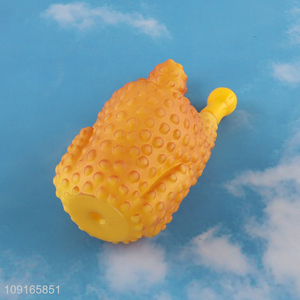 China factory chicken shape pvc pet chew toys squeaky toy