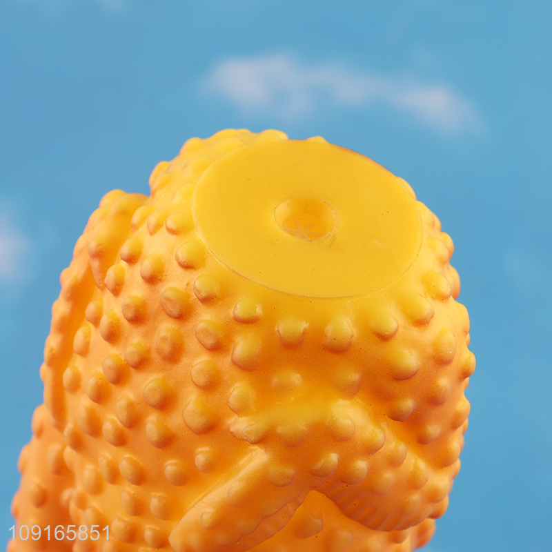 China factory chicken shape pvc pet chew toys squeaky toy