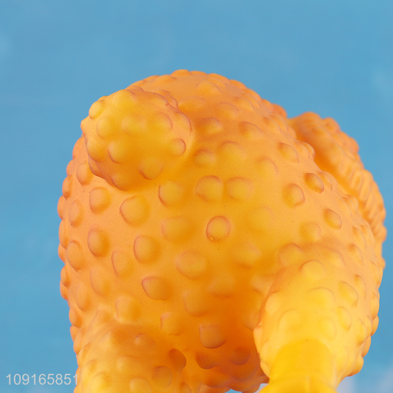 China factory chicken shape pvc pet chew toys squeaky toy