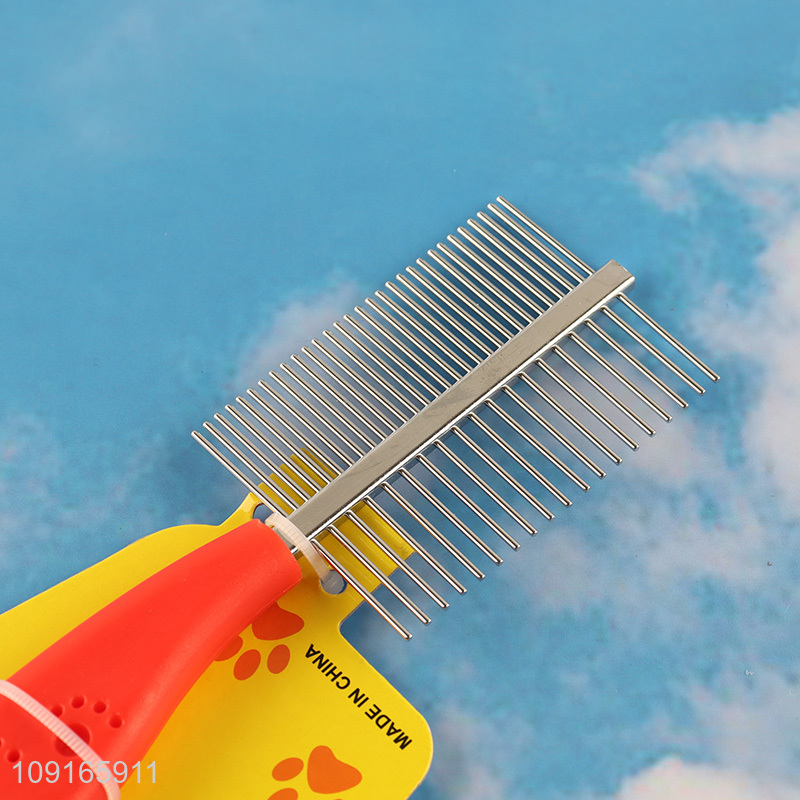 Factory price double-sided pet comb pet hair removal brush