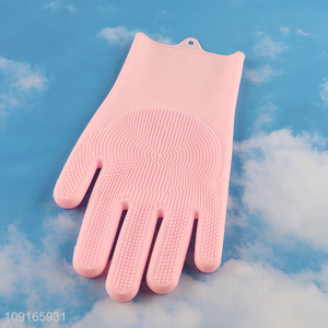 Hot products professional pet silicone pet shower massage gloves