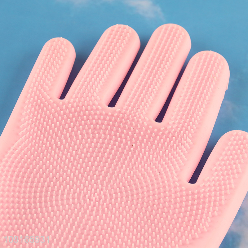 Hot products professional pet silicone pet shower massage gloves