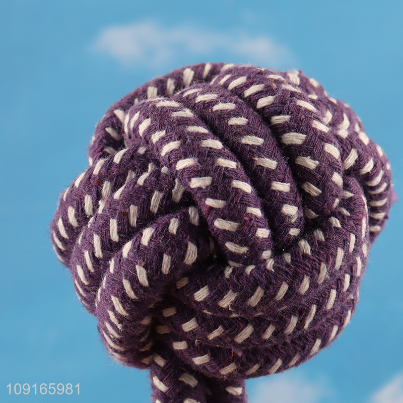 Good sale pet cotton rope chew toys pet teeth cleaning toy
