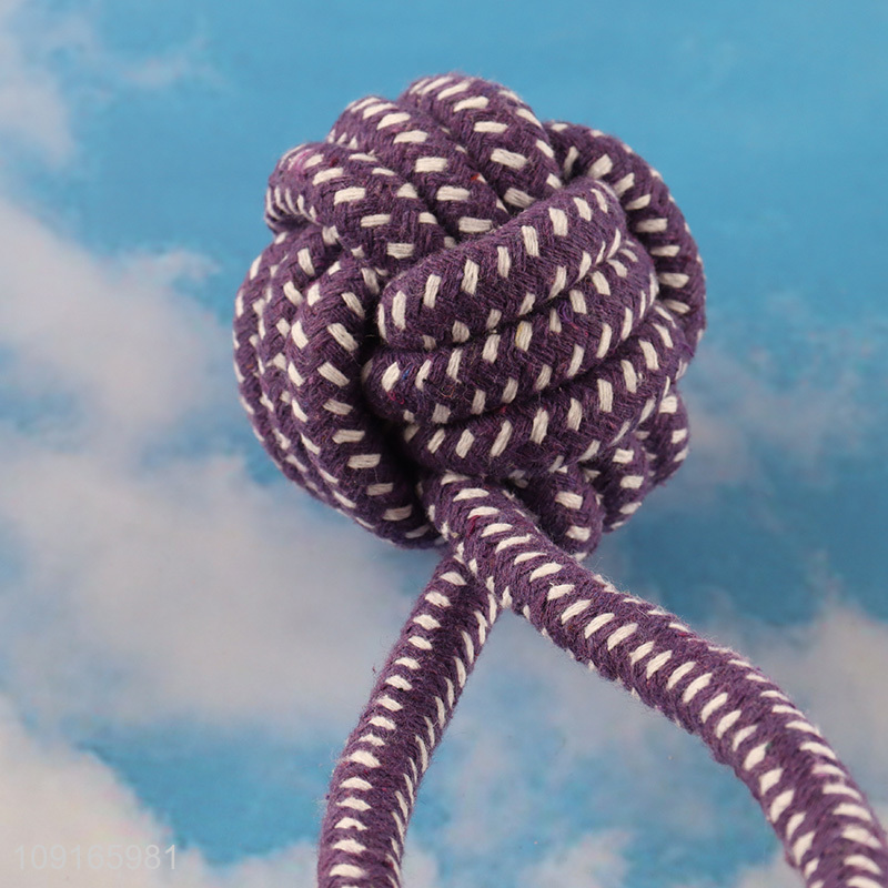 Good sale pet cotton rope chew toys pet teeth cleaning toy