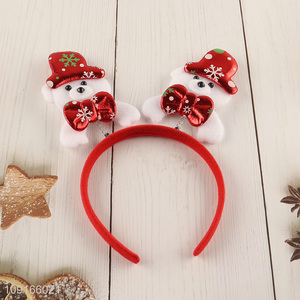 Hot sale christmas bear women christmas hair hoop wholesale