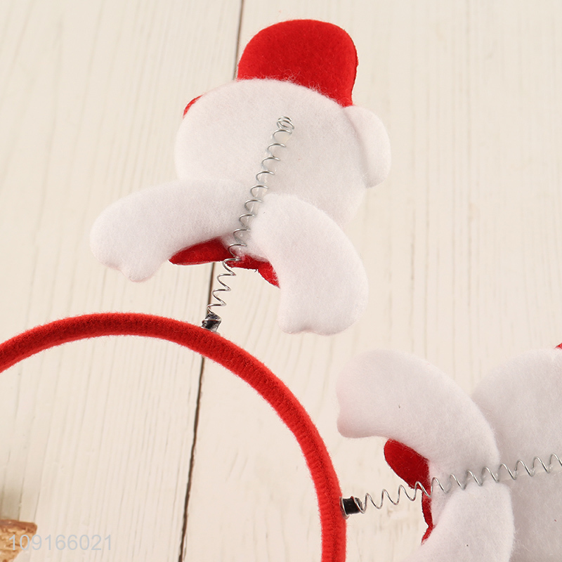 Hot sale christmas bear women christmas hair hoop wholesale
