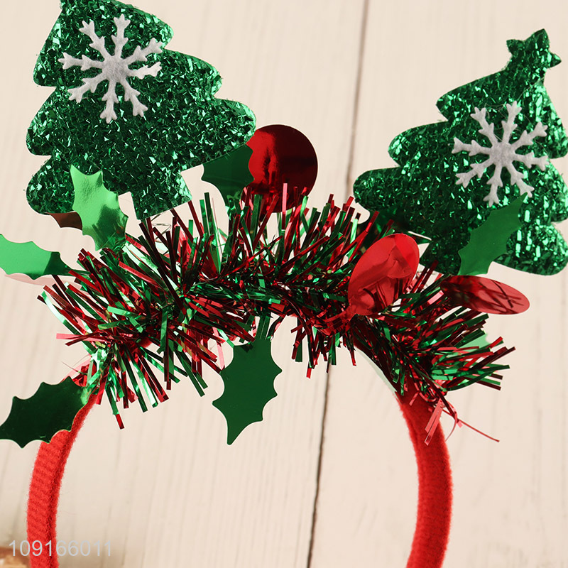 Online wholesale creative christmas hair hoop xmas tree hair hoop
